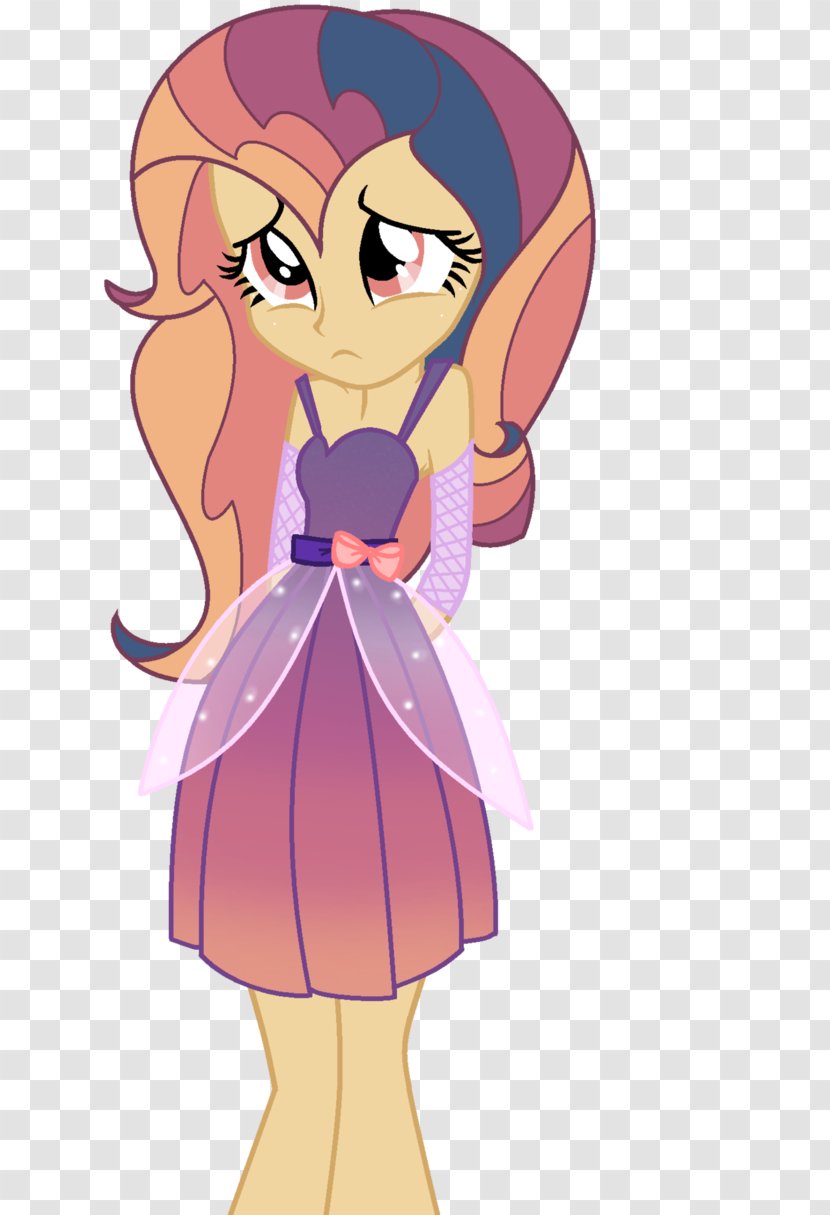 Sunset Shimmer My Little Pony: Equestria Girls Rainbow Dash Pinkie Pie - Cartoon - Ms. Dress Transparent PNG