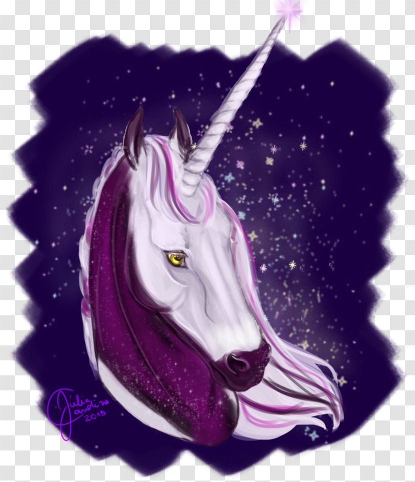 Purple Violet Lilac Unicorn Legendary Creature - Wisteria Transparent PNG