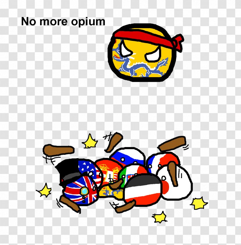 Opium Wars Second War Polandball China - Heart Transparent PNG