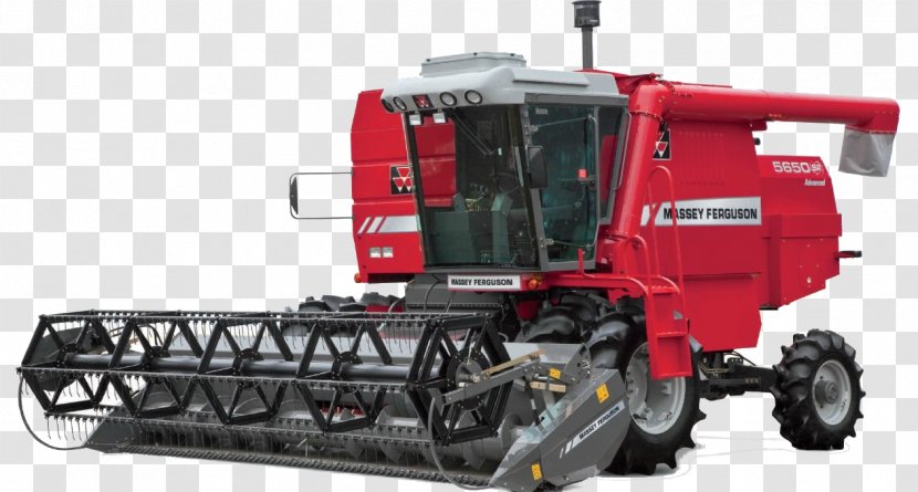 Reaper Machine Tractor Combine Harvester Massey Ferguson - Construction Equipment Transparent PNG