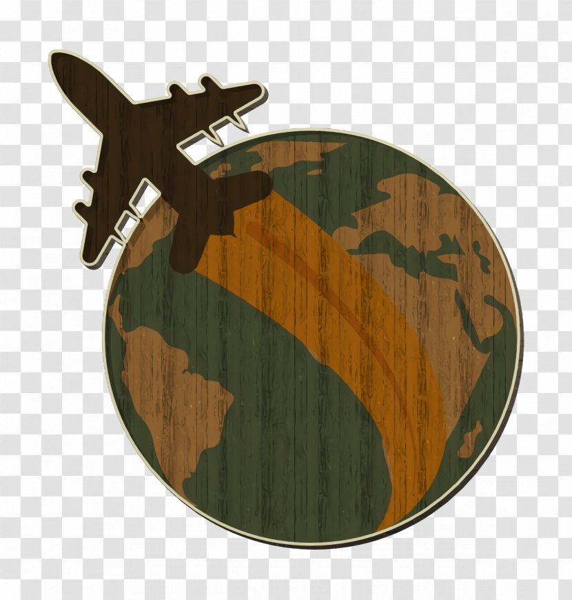 Globe Icon Travel And Places - Airplane Transparent PNG