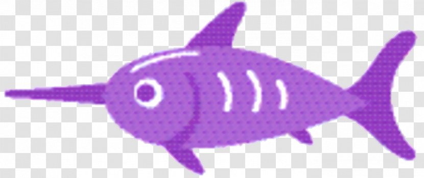 Fish Cartoon - Magenta Fin Transparent PNG