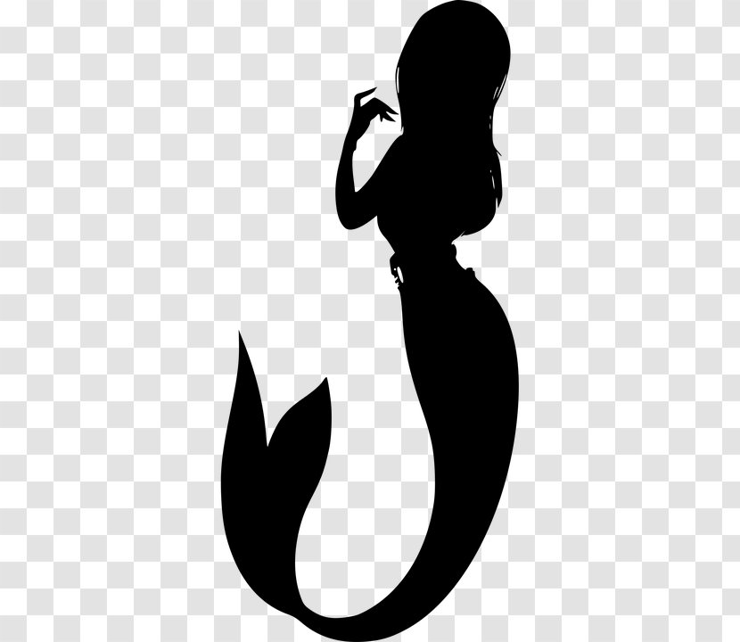 Mermaid Image Silhouette Vector Graphics Illustration - Video - Fog And Moon Transparent PNG