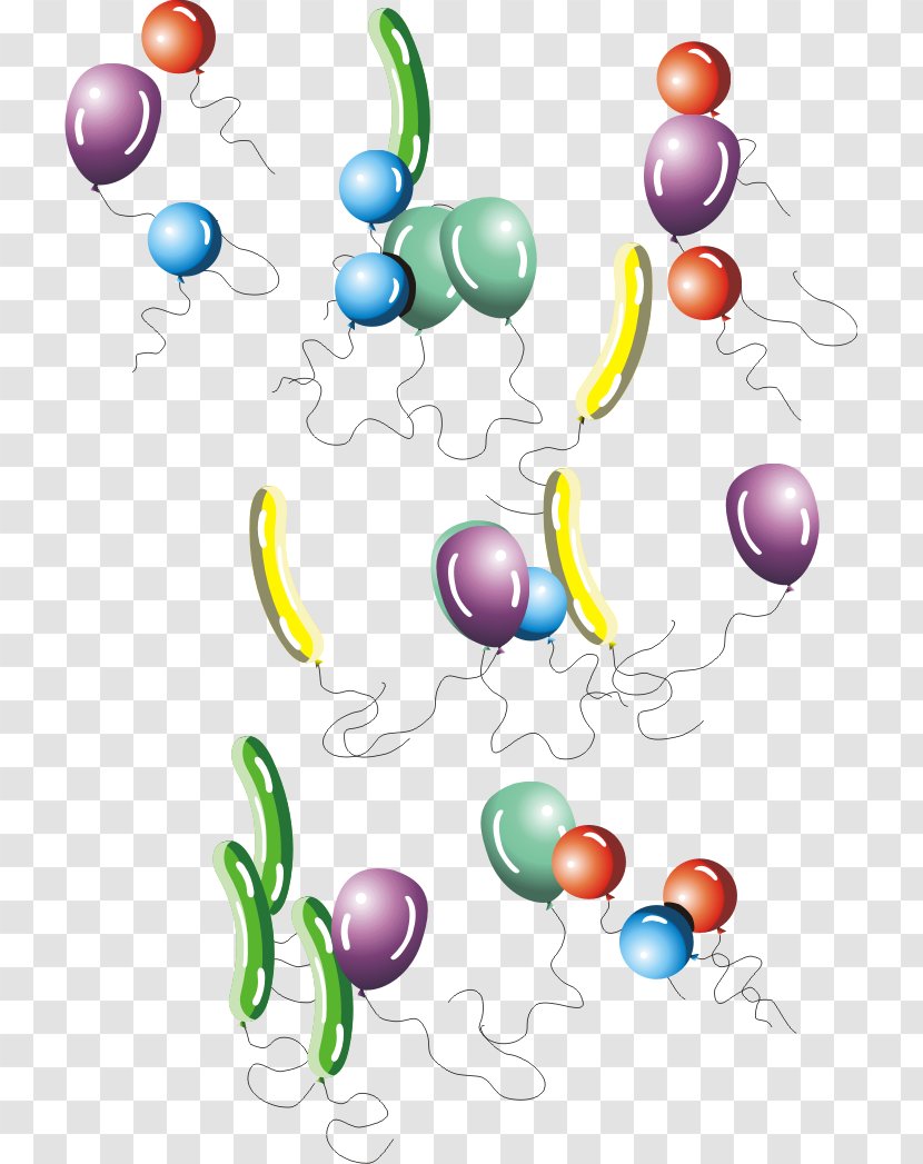 Easter Egg Balloon Line Clip Art Transparent PNG