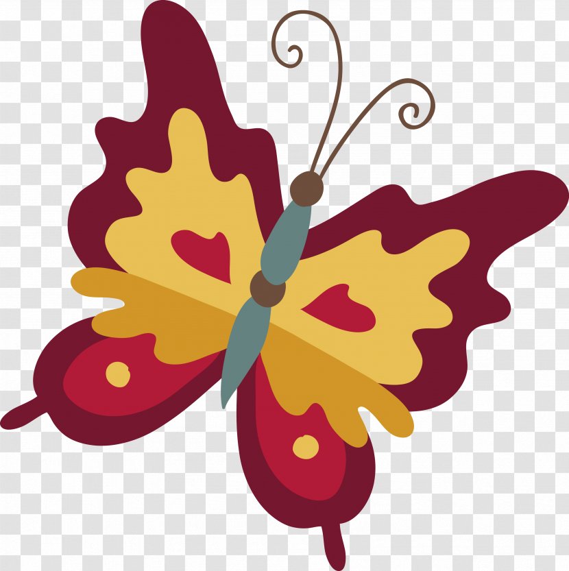 Monarch Butterfly Clip Art - Flowering Plant - Vector Transparent PNG