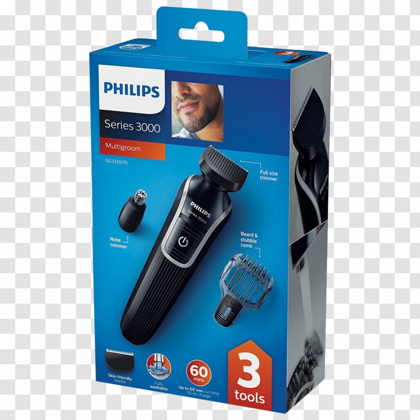 Hair Clipper Philips Barbero Pae Qg332015, Rechargeable Electric Razors & Trimmers Beard - Watercolor Transparent PNG