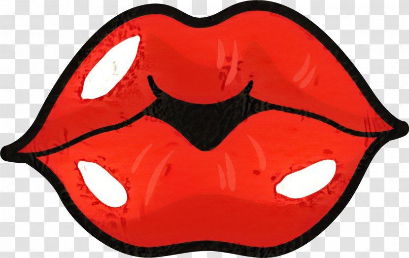 Red Clip Art Lips Mouth White - Element - Lip Transparent PNG