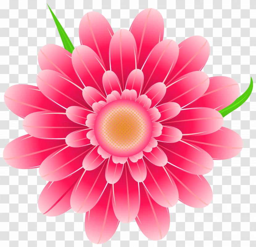Pink Flowers Clip Art - Yellow - Transparent Floral Cliparts Transparent PNG