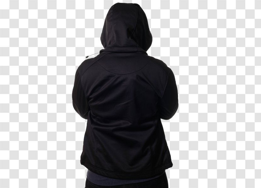 Hoodie Neck Jacket Sleeve - Black M - Softshelled Transparent PNG