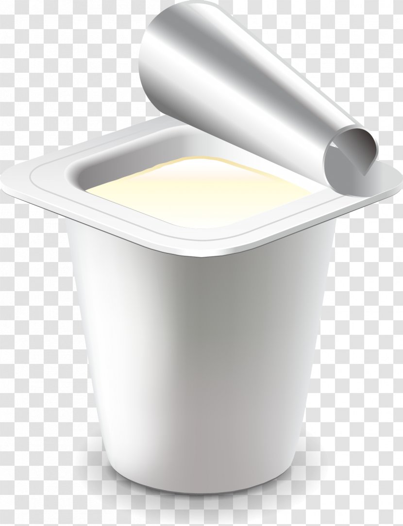Milk Breakfast Yogurt Plastic Cup - Photorealism - Vector Material Transparent PNG