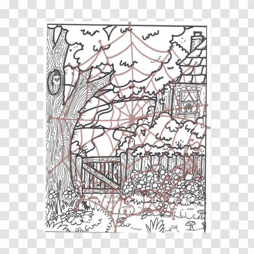 Visual Arts Drawing - Black And White - Cottage Transparent PNG