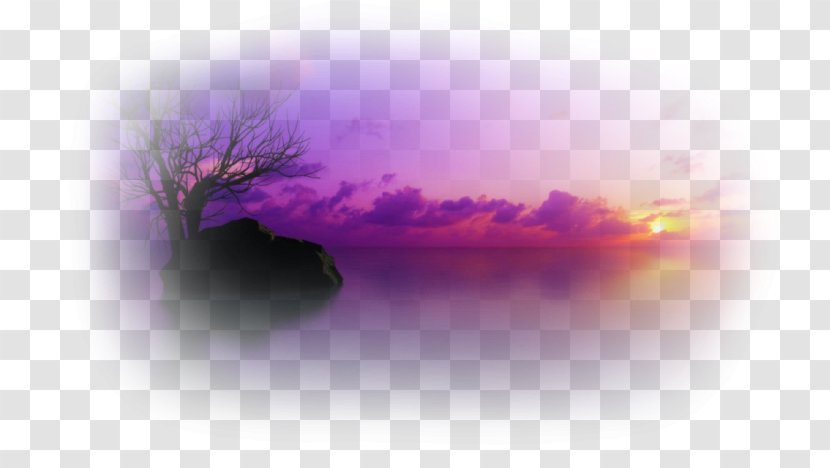 Digital Art Desktop Wallpaper - Violet - Paisaje Transparent PNG