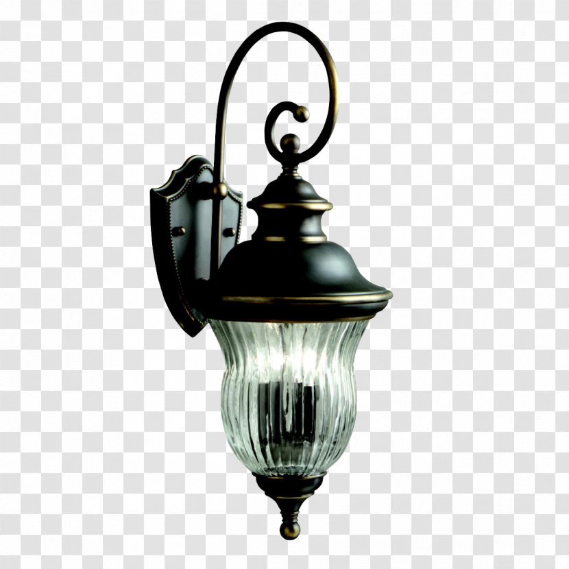 Lighting Bronze Sconce Lantern - Metal - Outdoor Transparent PNG