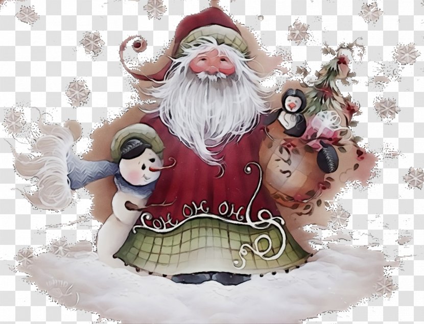 Santa Claus - Christmas Ornament - Beard Transparent PNG