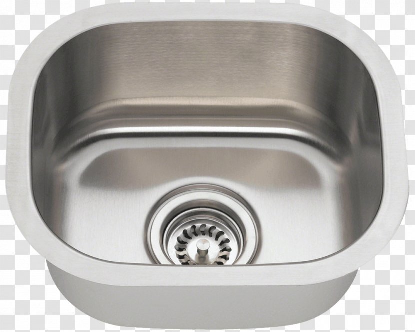 Sink Stainless Steel Drain Brushed Metal - Bathroom Transparent PNG