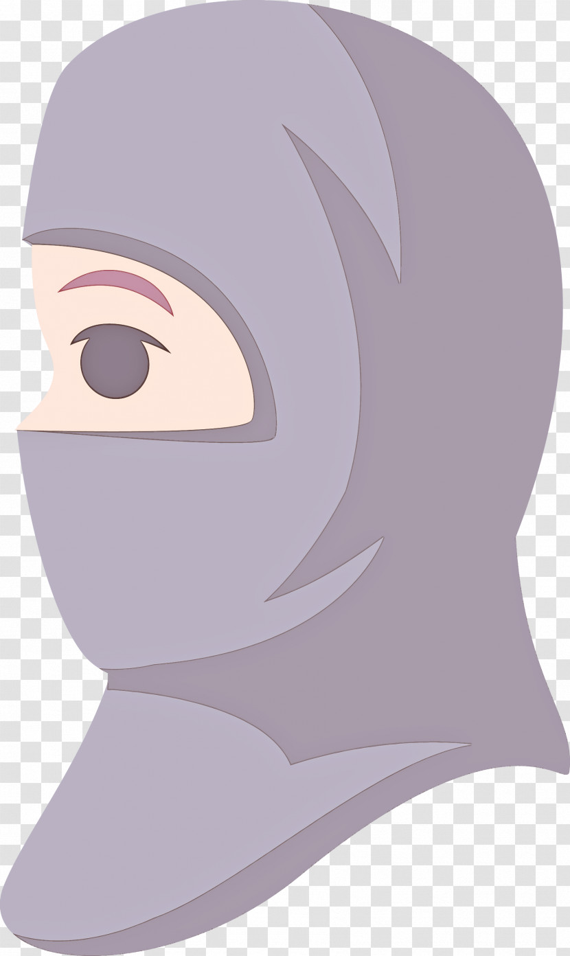 Cartoon Purple Forehead Headgear Font Transparent PNG
