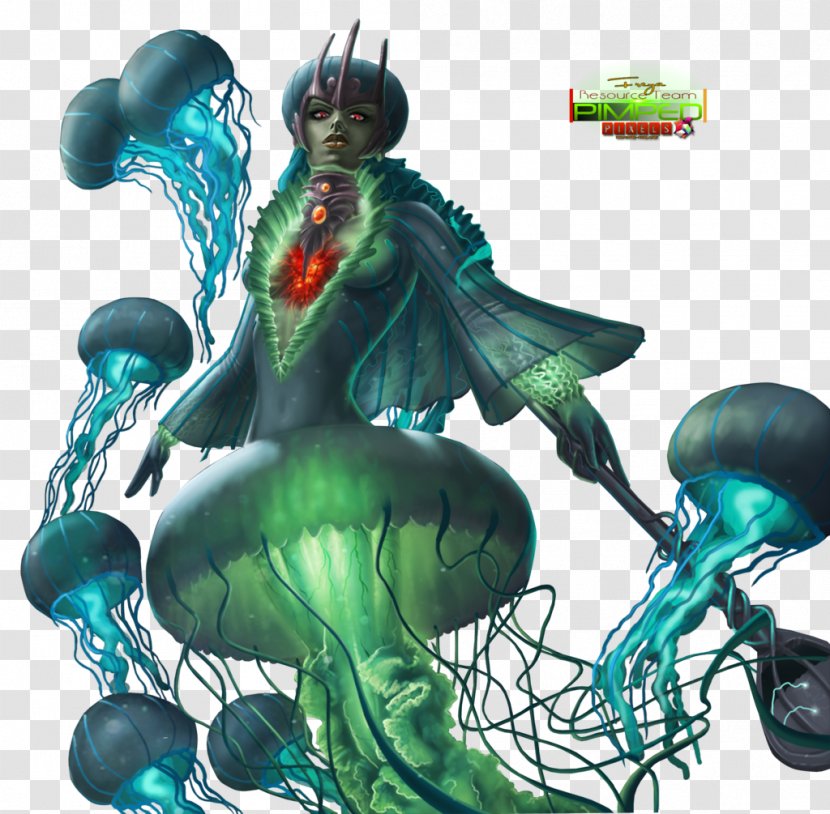 Organism Illustration Legendary Creature - Fictional Character - Jellyfishes 3d Transparent PNG