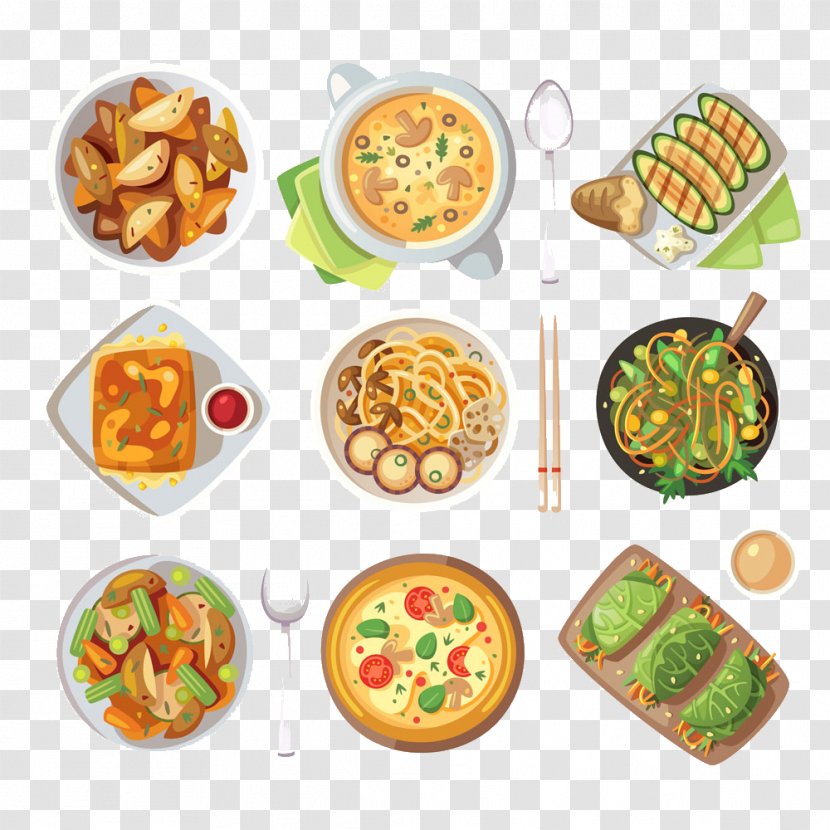 Indian Cuisine Vegetarian Italian Thai Clip Art - Pizza And Other Western Transparent PNG