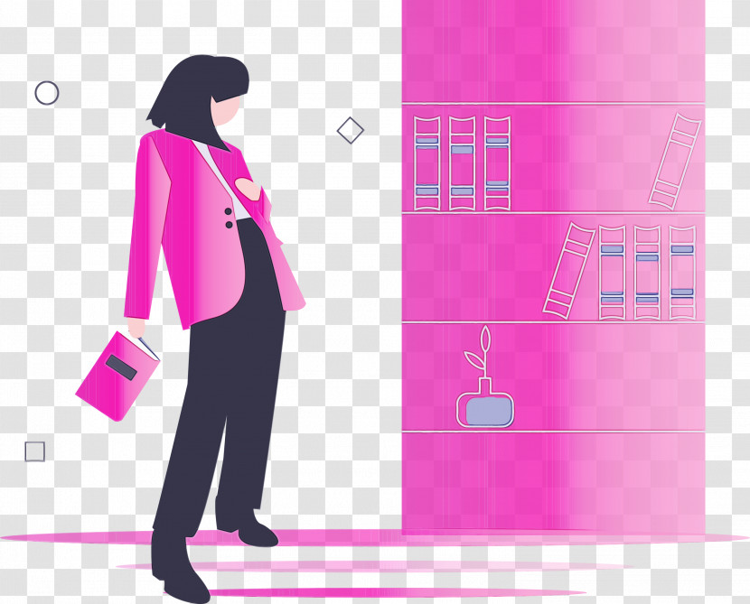 Pink Standing Magenta Transparent PNG