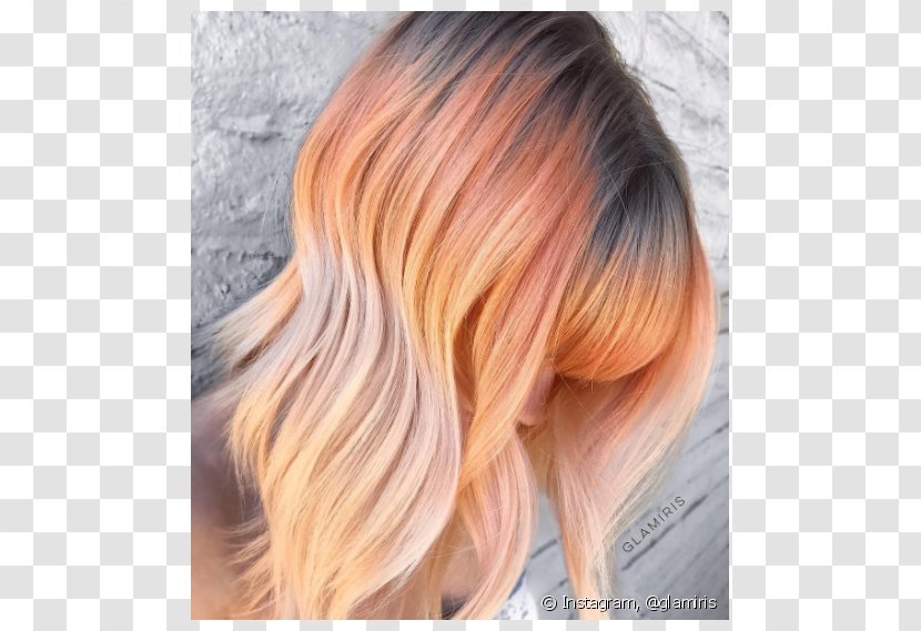 Peaches And Cream Human Hair Color Coloring - Tree Transparent PNG