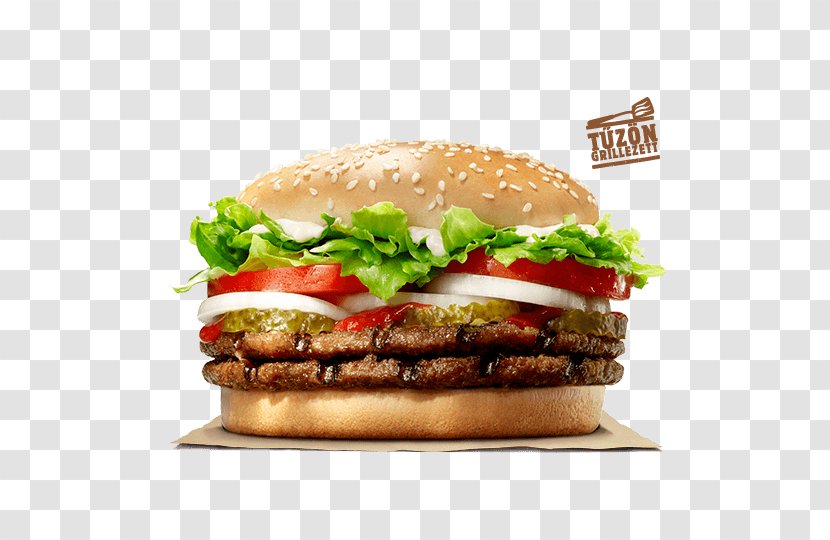 Whopper Hamburger Fast Food Chicken Sandwich Burger King Transparent PNG