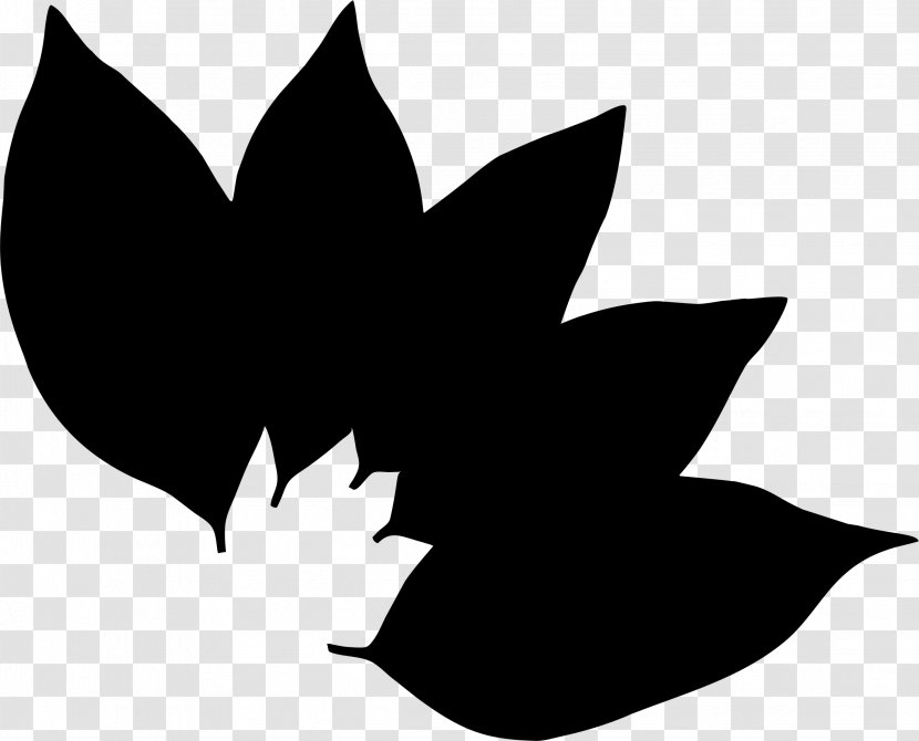 Leaf Clip Art Silhouette Tree Black M - Logo Transparent PNG