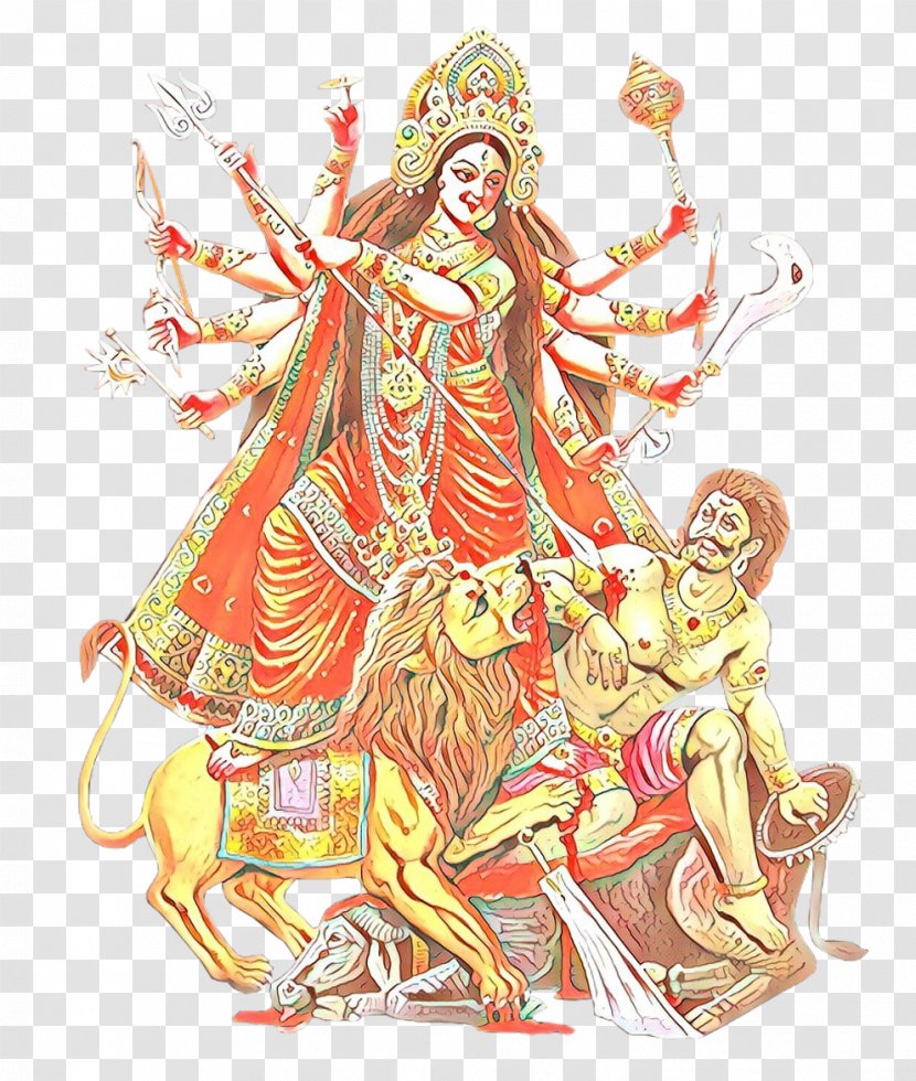 Durga Kali Ganesha Illustration Parvati - Om - Mythology Transparent PNG