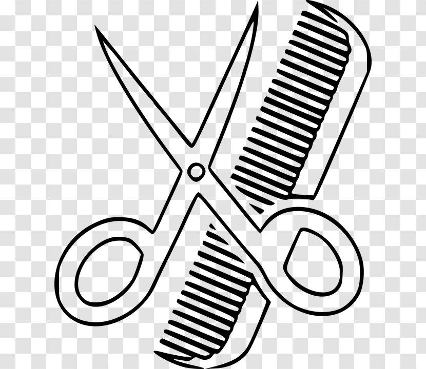 Hairstyle Cosmetologist Clip Art - Haircutting Shears - Kammundschere Transparent PNG