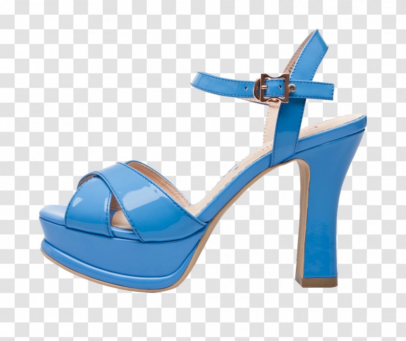 High-heeled Footwear Sandal Shoe - Outdoor - Blue Sandals Transparent PNG