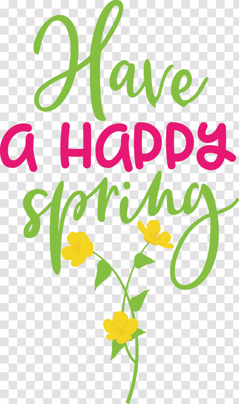 Spring Have A Happy Spring Transparent PNG