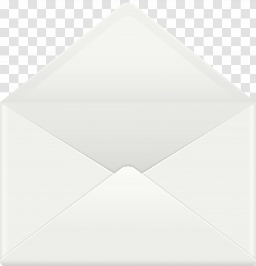 Paper Line Triangle - Open Envelope Clip Art Image Transparent PNG