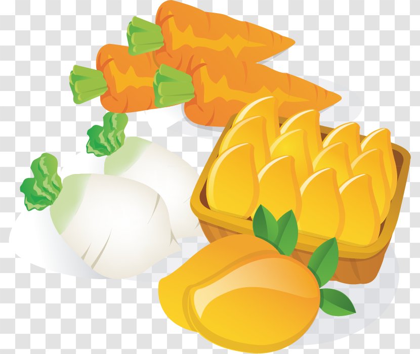 Juice Mango Clip Art - Food - Radish Vector Material Transparent PNG
