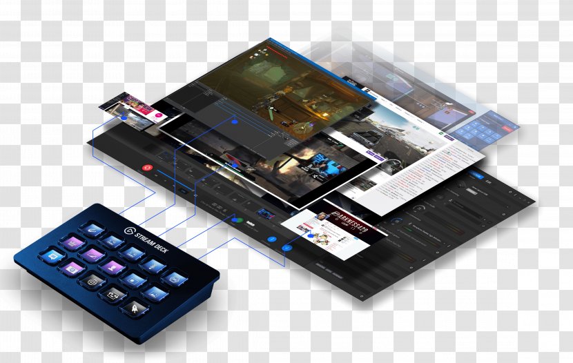PlayStation 4 Computer Keyboard Streaming Media Elgato Amazon.com - Content Creation - Streamer Transparent PNG