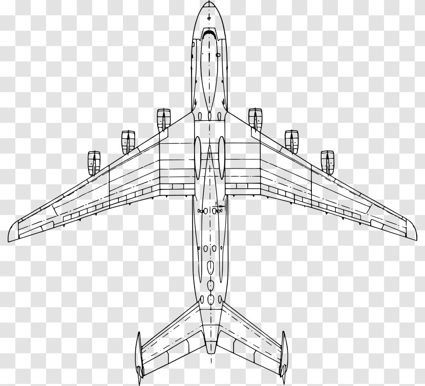 Antonov An-225 Mriya Airplane An-14 Aircraft - Structure Transparent PNG