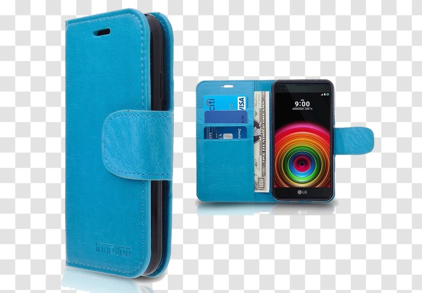 Samsung LG X Power Leather Wallet Mobile Phone Accessories - Galaxy S7 - Electric Blue Transparent PNG