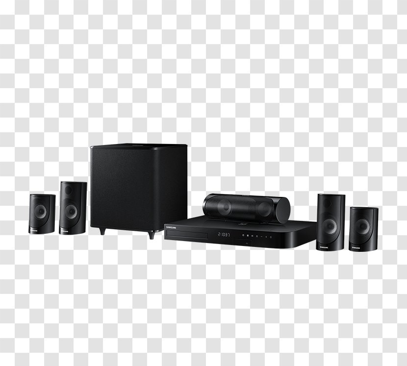 Blu-ray Disc Home Theater Systems 5.1 Surround Sound Samsung HT-J5500 5 Speaker 3D & DVD Theatre System HT-J4500 - Dolby Digital Transparent PNG