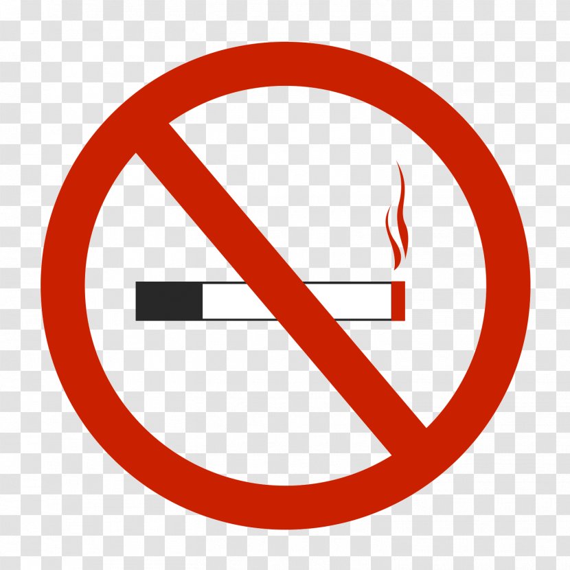 Smoking Ban Sign Symbol - Cartoon - Non Mark Transparent PNG