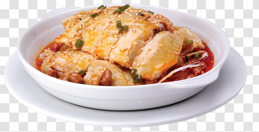 Sichuan Cuisine Kung Pao Chicken White Cut - Cartoon - Saliva Transparent PNG