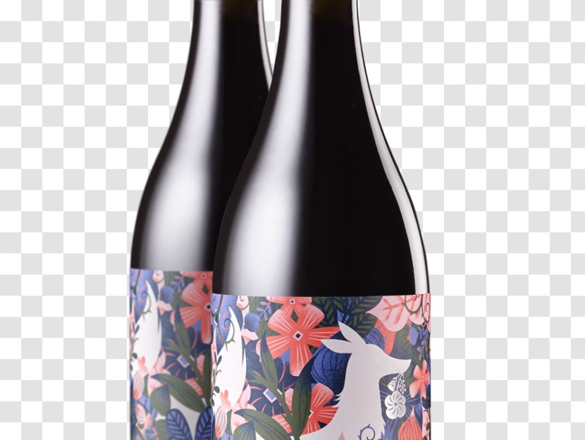 Red Wine Shiraz Label Grenache - Glass Bottle Transparent PNG