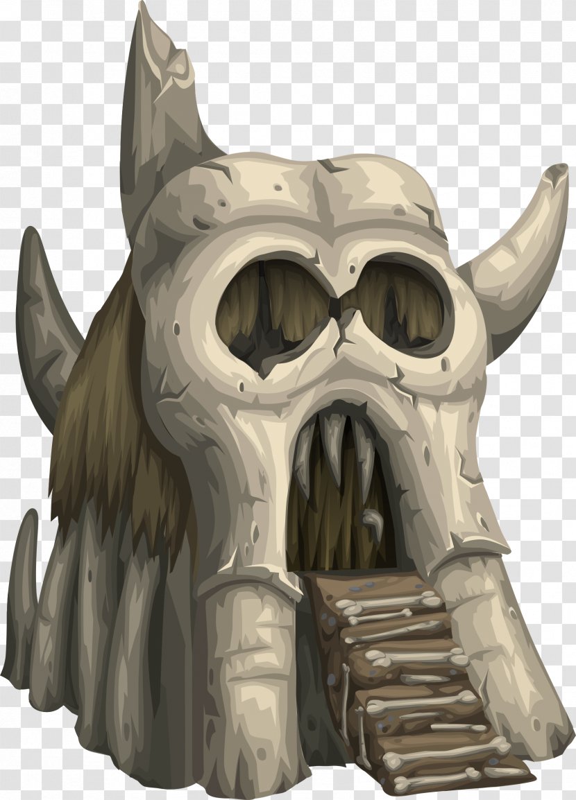 Skull Bone Skeleton Clip Art - Head - Creepy Transparent PNG