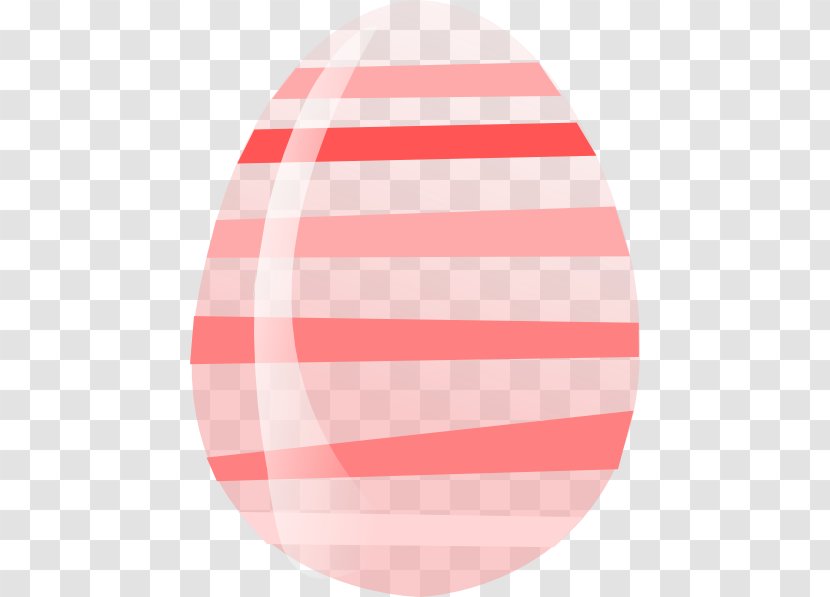 Easter Egg Free Clip Art - Pink Stripe Transparent PNG