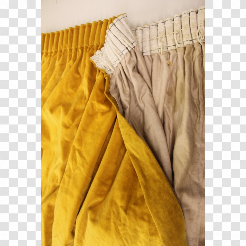 Curtain - Silk - Yellow Transparent PNG