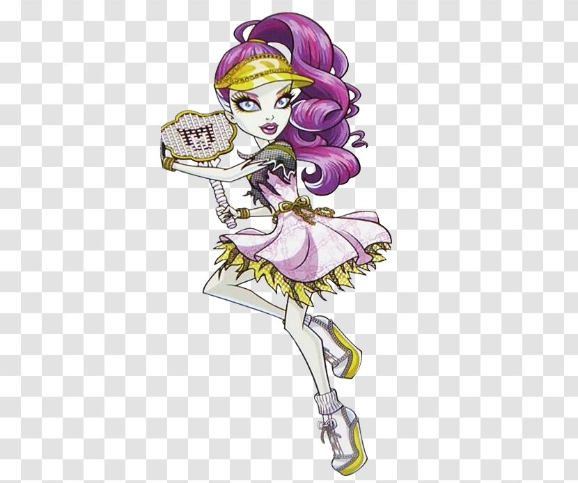 Monster High Spectra Vondergeist Daughter Of A Ghost Doll Barbie - Silhouette - Claw Transparent PNG
