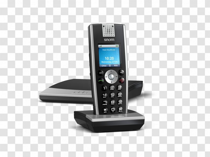 Snom VoIP Phone Digital Enhanced Cordless Telecommunications Handset Voice Over IP - Ip Pbx - Sn Transparent PNG