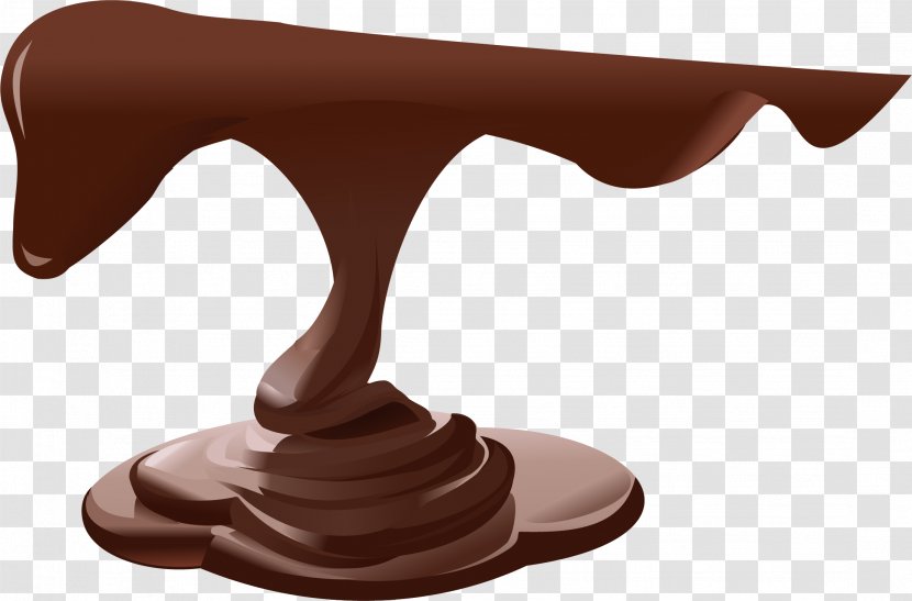 Chocolate Cream Melting - Vector Hand-painted Sauce Transparent PNG