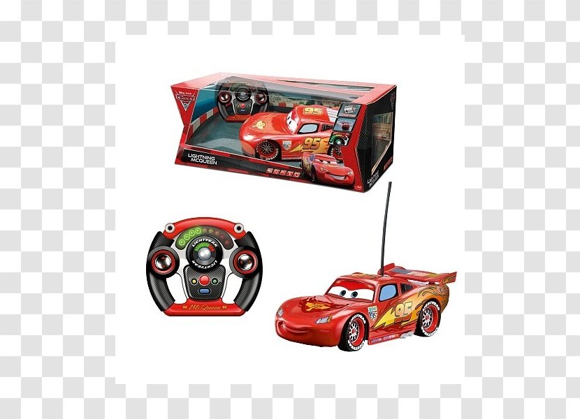 Lightning McQueen Cars Toy Radio-controlled Car - Radiocontrolled - Box Transparent PNG