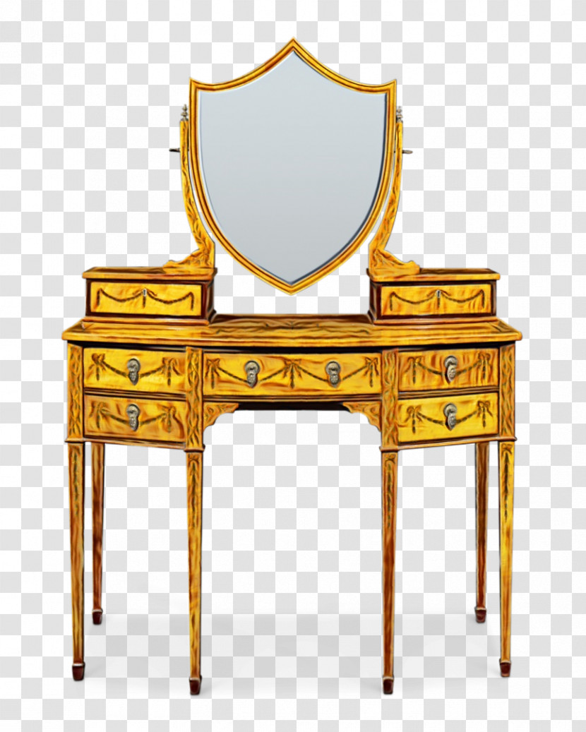 Furniture Table Chair Desk Antique Transparent PNG