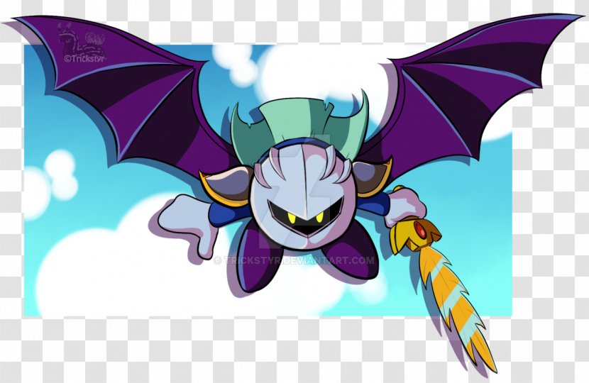 Meta Knight Drawing Art Kirby Character - Flower Transparent PNG