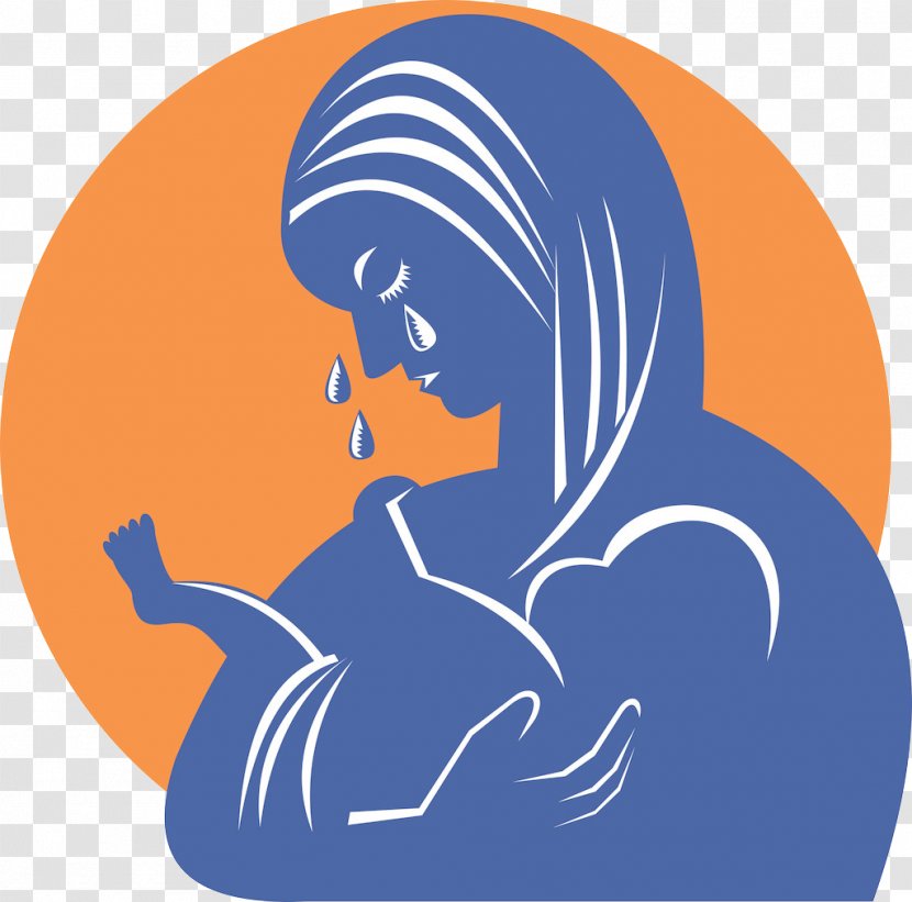Postpartum Depression Maternity Blues Period Symptom - Heart - Mother Holding A Child Crying Transparent PNG