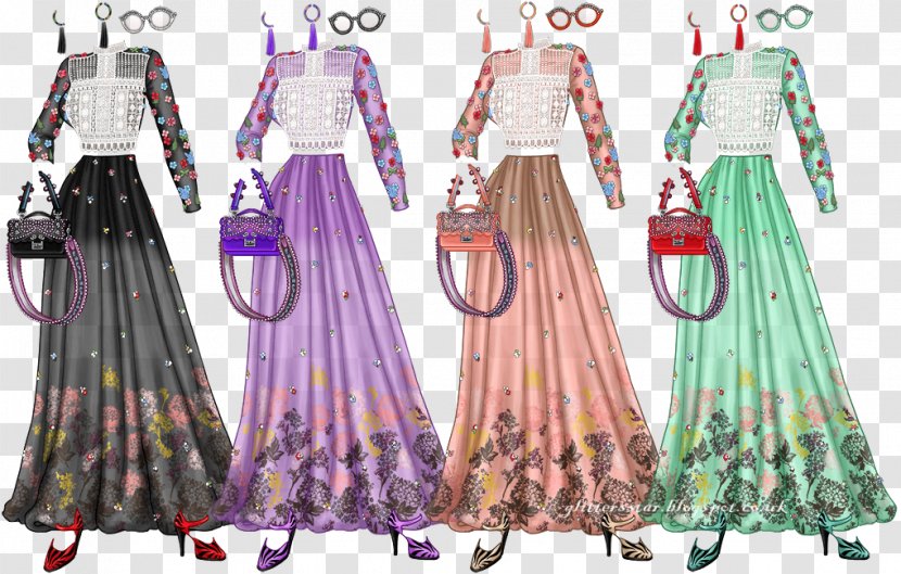 Costume Design Dress Gown Pattern - Day Transparent PNG